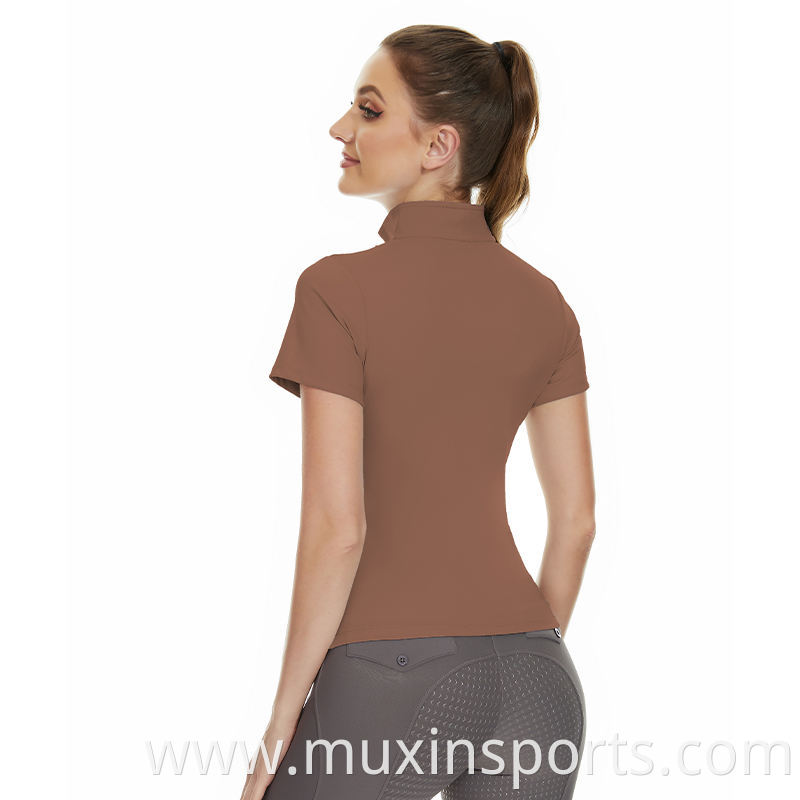 short sleeve horse riding tops